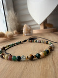 Bransoletka z Agatem Indyjskim i Tygrysim Okiem